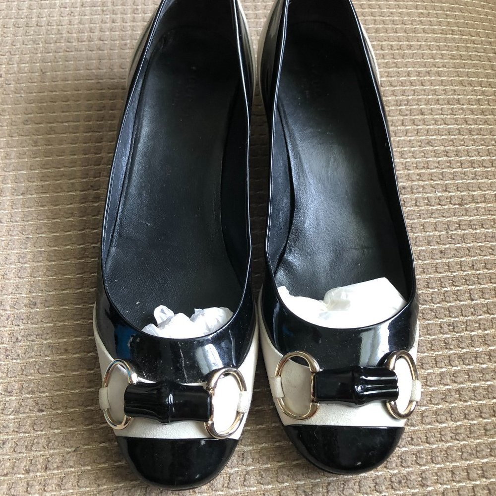 Gucci Women's Bamboo Bit Black Vernice Leather - Picture 3 of 12